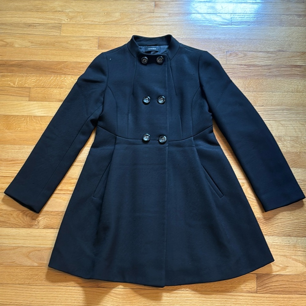 Black coat - size 38 (size M equivalent)